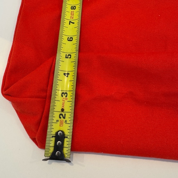 Herman Miller Red Canvas Tote with handles & adjustable shoulder strap.  New - Picture 10 of 12